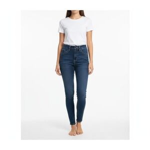 YMI Jeans Women's Dark Blue Wash Sky High Skinny Modern Chic Size 7